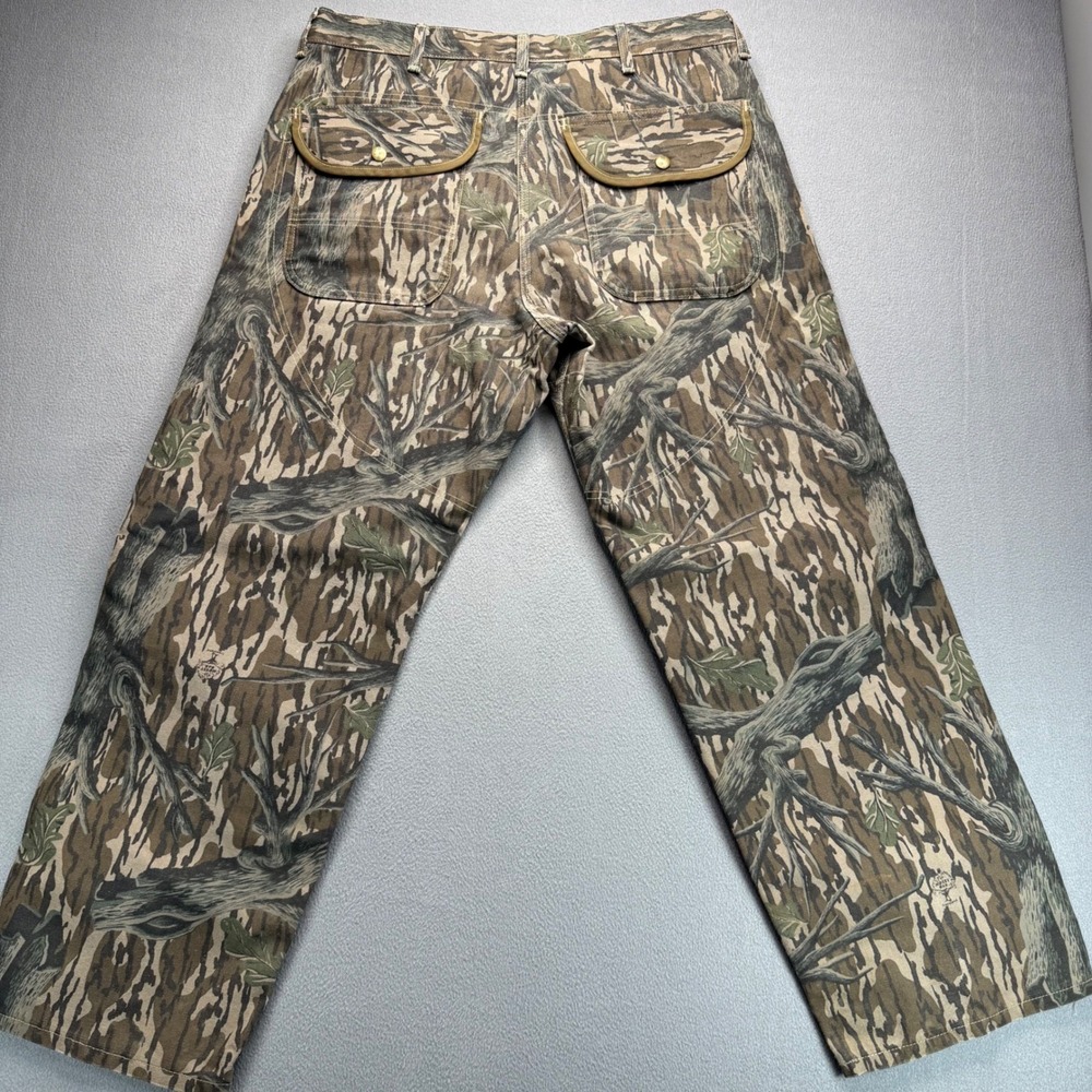 Vintage Carhartt Work Pants Mens 38x30 Brown Camo WU345 Double Knee Mossy Oak - Picture 11 of 12